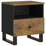 ZNTS Bedside Cabinet Solid Wood Mango&Engineered Wood 350654