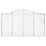 Arched Gabion Baskets 10 pcs 200x30x100/120 cm Galvanised Iron 3145438