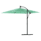 Garden Parasol with Steel Pole Green 246x246x230 cm 4005076