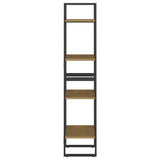 806425 4-Tier Book Cabinet 40x30x140 cm Solid Wood Pine