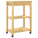 Kitchen Trolley MONZA 60x40x88.5 cm Solid Wood Pine 376094