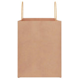 Paper Bags 250 pcs with Handles Brown 32x22x28 cm 4101596