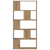 Bookcase 5-Tier Artisian Oak 80.5x23.5x162.5 cm Engineered Wood 852779