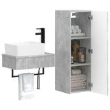 Bathroom Furniture Set 2 pcs Concrete Grey 33 x 34.5 x 100 cm 3406106