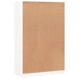 Bookcase White 70x33x110 cm Solid Wood Pine 836142