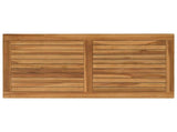 Table Top Rectangular Solid Teak Wood Natural 42033167