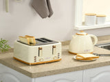 3000W 1.7L Rapid Boil Kettle & 4 Slice Toaster, Kettle and Toaster Set with 7 Browning Controls and T3398P343449