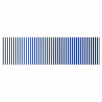 Retractable Awning Manual Blue and white 450 x 300 cm Fabric 3330853