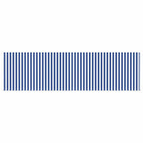 Retractable Awning Manual Blue and white 450 x 300 cm Fabric 3330853