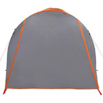 ZNTS Family Tent Tunnel 6-Person Grey and Orange Waterproof 4009574