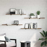Bookshelf Board 3-Tier 4 pcs 100 x 20 x 1.5 cm Engineered Wood 875067