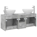 Bathroom Cabinet Set 3 pcs Concrete Grey 49.5 x 44.5 x 65 cm 3405700