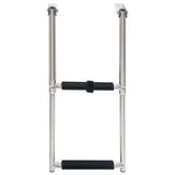 Folding Boarding Ladder 2-step Stainless Steel 92373