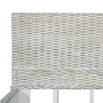 ZNTS Bed Frame without Mattress Grey Natural Rattan 140x200 cm 283091