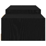 Wall-mounted TV Cabinet Wall-Mounted Black Oak 180 x 28 x 21 cm 8006006