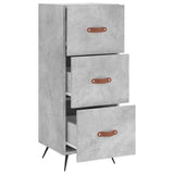 Sideboard Concrete Grey 34.5x34x90 cm Engineered Wood 828576