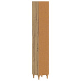 Bathroom Cabinet with Open Shelf ALKMAAR Artisan Oak 896164