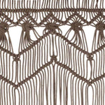 ZNTS Macrame Curtain Taupe 140x240 cm Cotton 323982