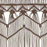ZNTS Macrame Curtain Taupe 140x240 cm Cotton 323982