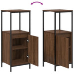 ZNTS 5-Piece Bathroom Furniture Set in Brown Oak, Made from Engineered Wood 3328373