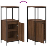 ZNTS 5-Piece Bathroom Furniture Set in Brown Oak, Made from Engineered Wood 3328373