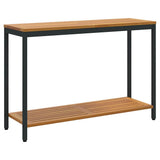 Outdoor Table with Storage Natural and Black 110 x 35 x 75 cm 4010607