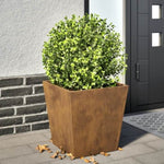 ZNTS Garden Planter 40x40x40 cm Weathering Steel 851064