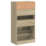 Shoe Cabinet Sonoma Oak 60x34x116 cm Engineered Wood 840017