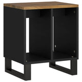 ZNTS Side Table 40x31x46 cm Solid Wood Mango&Engineered Wood 350647