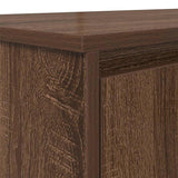 Desk Brown Oak 120x42x76 cm Engineered Wood 861820
