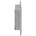 ZNTS LED Bathroom Mirror Grey Sonoma 60x8.5x38 cm Engineered Wood 834928