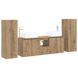 Bathroom Furniture Set 5 pcs Artisan Oak 33 x 34.5 x 100 cm 3406002