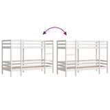 Bunk Bed White Solid Pine Small Single Strong Bunk Bed 3284225
