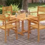 Table Top Teak Solid Teak Wood 80x80 cm Durable Table Top 48990