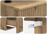 Bathroom Furniture Set 3 pcs Artisan Oak Engineered Wood 3405586