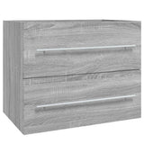 Sink Cabinet Grey Sonoma 60x38.5x48 cm Engineered Wood 815643