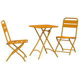 Bistro Set 3 pcs Mustard Steel 42002951