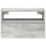 Wall-mounted Bedside Cabinets 2 pcs Concrete Grey 45x26x28.5 cm 858603