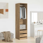 Wardrobe Artisan Oak 50x50x200 cm Engineered Wood 3318629