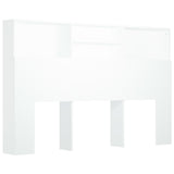 Headboard Cabinet White 160x19x103.5 cm 811871