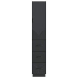 Cabinet Set 2 pcs Black 33 x 34.5 x 87 cm Engineered Wood 3416809