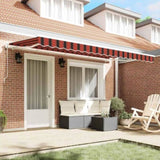 Retractable Awning Orange 350 x 200 cm Fabric 3329665