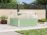 Planter Pastel Green 100 x 100 x 77 cm Galvanised Steel 42018283