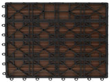 Decking Tile 11 pcs Brown 30 x 30 cm WPC 42046658