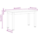 Coffee Table White 60 x 30 x 36 cm Solid Pine Wood 892758