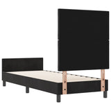 ZNTS Bed Frame Black 80x200 cm Velvet 3344971