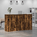 Reception Desk Smoked Oak 180x50x103.5 cm Engineered Wood 3324173