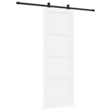 Sliding Door ORKDAL White 83 x 232 cm Solid Pine Wood 3445500
