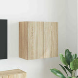 TV Wall Cabinet Sonoma Oak 59.5 x 31 x 60 cm Engineered Wood 892351