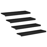 Stair Treads 4 pcs 90 x 30 x 2 cm Black Solid Beech Wood 3446252
